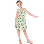 pop art christmas tree Kids  Sleeveless Dress