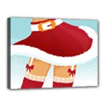 Sexy Mrs Santa Claus Canvas 16  x 12  (Stretched)