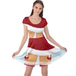 Sexy Mrs Santa Claus Cap Sleeve Dress