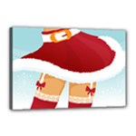 Sexy Mrs Santa Claus Canvas 18  x 12  (Stretched)