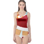 Sexy Mrs Santa Claus One Piece Swimsuit