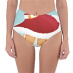 Sexy Mrs Santa Claus Reversible High-Waist Bikini Bottoms