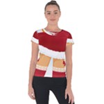 Sexy Mrs Santa Claus Short Sleeve Sports Top 