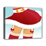 Sexy Mrs Santa Claus Deluxe Canvas 20  x 16  (Stretched)