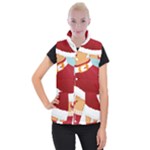 Sexy Mrs Santa Claus Women s Button Up Puffer Vest