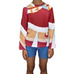 Sexy Mrs Santa Claus Kids  Long Sleeve Swimwear