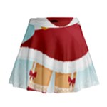 Sexy Mrs Santa Claus Mini Flare Skirt