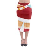 Sexy Mrs Santa Claus Midi Pencil Skirt