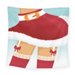 Sexy Mrs Santa Claus Square Tapestry (Large)