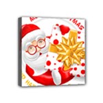 Santa Claus Happy New Year Mini Canvas 4  x 4  (Stretched)