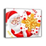 Santa Claus Happy New Year Deluxe Canvas 16  x 12  (Stretched) 