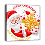 Santa Claus Happy New Year Mini Canvas 8  x 8  (Stretched)