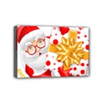 Santa Claus Happy New Year Mini Canvas 6  x 4  (Stretched)