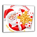 Santa Claus Happy New Year Canvas 20  x 16  (Stretched)