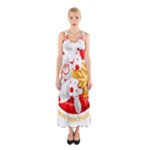 Santa Claus Happy New Year Sleeveless Maxi Dress