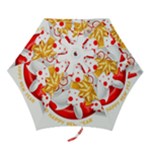 Santa Claus Happy New Year Mini Folding Umbrella