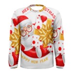 Santa Claus Happy New Year Men s Long Sleeve Tee