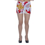 Santa Claus Happy New Year Skinny Shorts