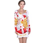 Santa Claus Happy New Year Long Sleeve Nightdress