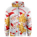 Santa Claus Happy New Year Men s Zipper Hoodie