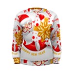 Santa Claus Happy New Year Women s Sweatshirt