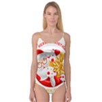 Santa Claus Happy New Year Camisole Leotard 