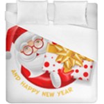 Santa Claus Happy New Year Duvet Cover (King Size)