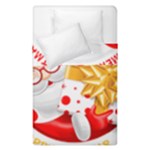 Santa Claus Happy New Year Duvet Cover Double Side (Single Size)