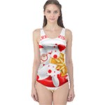 Santa Claus Happy New Year One Piece Swimsuit