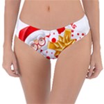 Santa Claus Happy New Year Reversible Classic Bikini Bottoms