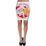 Santa Claus Happy New Year Bodycon Skirt