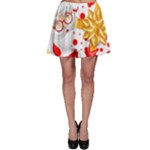 Santa Claus Happy New Year Skater Skirt