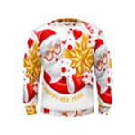 Santa Claus Happy New Year Kids  Sweatshirt