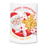 Santa Claus Happy New Year Small Tapestry