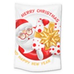 Santa Claus Happy New Year Large Tapestry