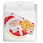 Santa Claus Happy New Year Duvet Cover (Queen Size)