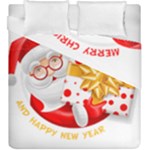 Santa Claus Happy New Year Duvet Cover Double Side (King Size)