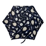 purple new years day Mini Folding Umbrella