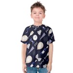 purple new years day Kids  Cotton Tee