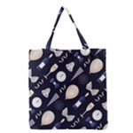 purple new years day Grocery Tote Bag