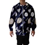 purple new years day Hooded Wind Breaker (Kids)