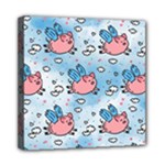 flying pigs Mini Canvas 8  x 8  (Stretched)