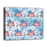 flying pigs Deluxe Canvas 20  x 16  (Stretched)