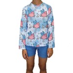 flying pigs Kids  Long Sleeve Swimwear