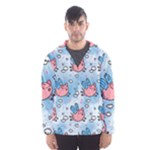 flying pigs Hooded Wind Breaker (Men)