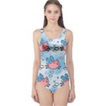 flying pigs One Piece Swimsuit