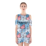 flying pigs Shoulder Cutout One Piece