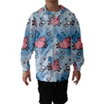 flying pigs Hooded Wind Breaker (Kids)