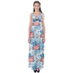 flying pigs Empire Waist Maxi Dress