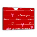 Red Love You Canvas 18  x 12  (Stretched)